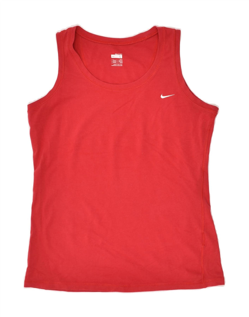 NIKE Girls Dri Fit Vest Top 14-15 Years Large Red | Vintage Nike | Thrift | Second-Hand Nike | Used Clothing | Messina Hembry 