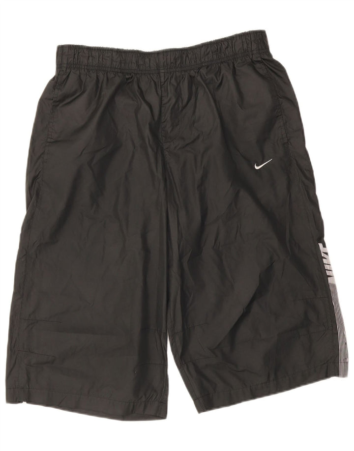 Nike Mens Graphic Sport Shorts Large Black Colourblock Polyester