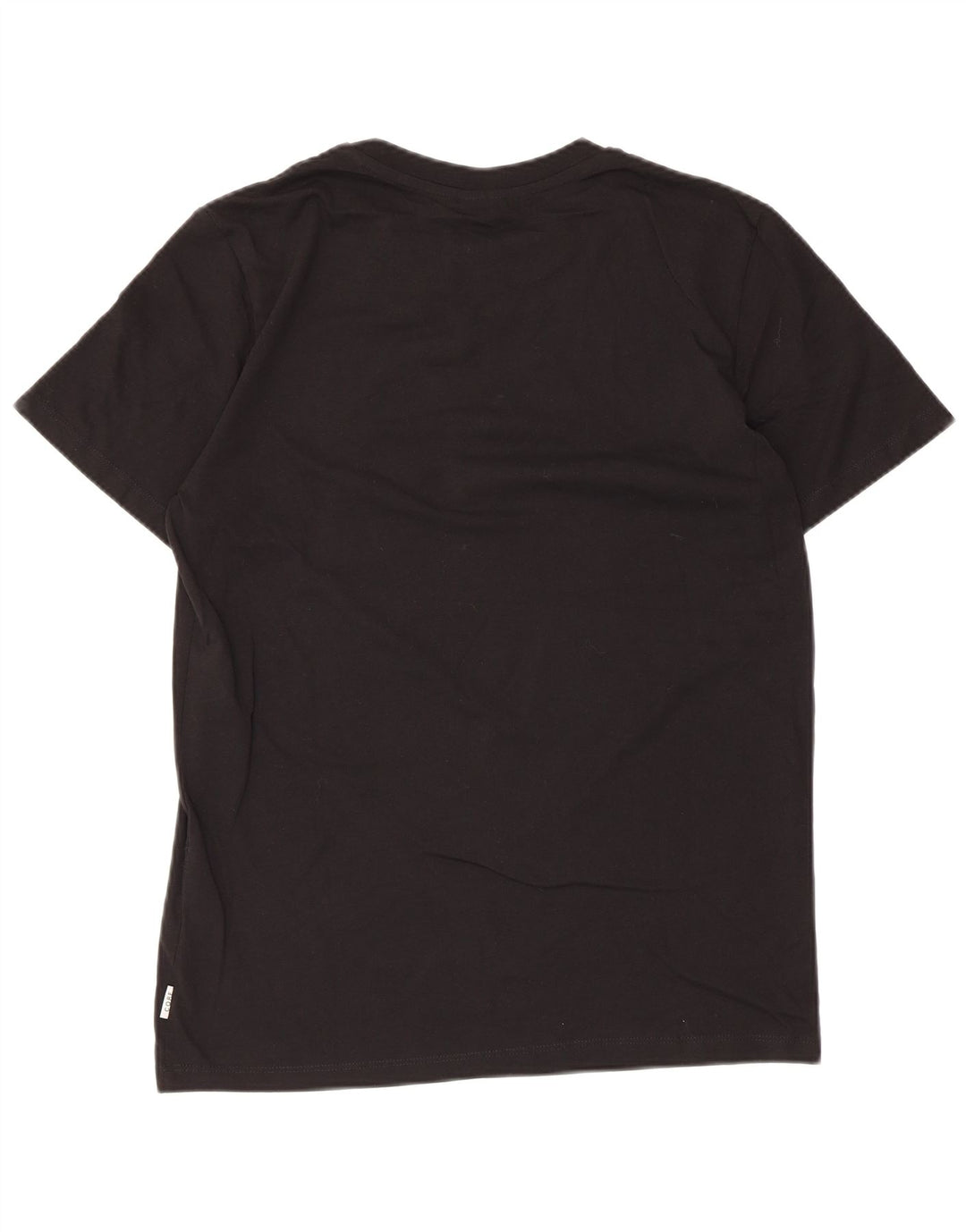 Jack & Jones Mens Graphic T-Shirt Top Small Black Cotton