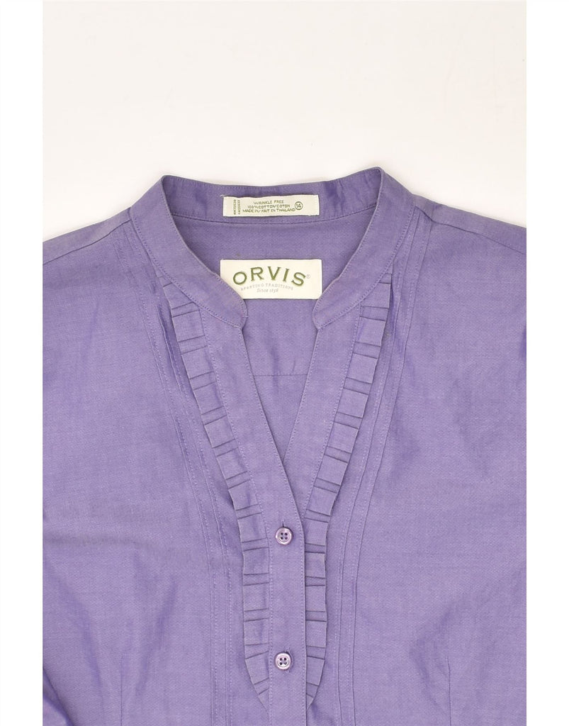 ORVIS Womens Shirt US 14 XL Purple Cotton | Vintage Orvis | Thrift | Second-Hand Orvis | Used Clothing | Messina Hembry 