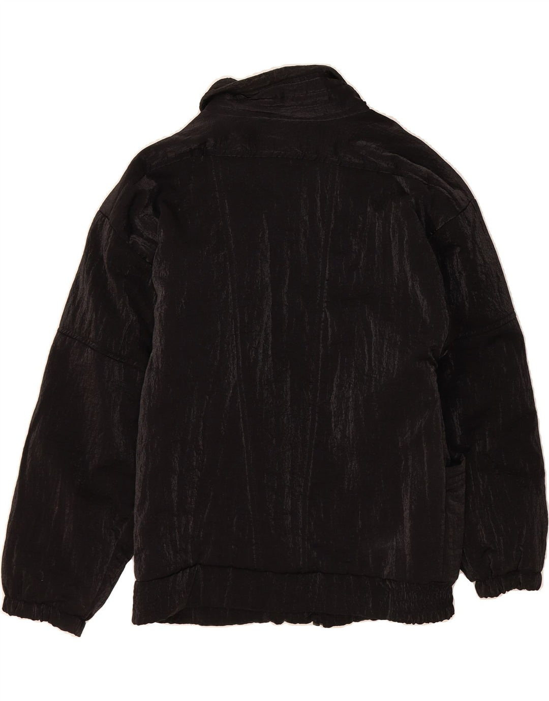 VINTAGE Womens Bomber Jacket UK 16 Large Black Vintage Vintage and Second-Hand Vintage from Messina Hembry 