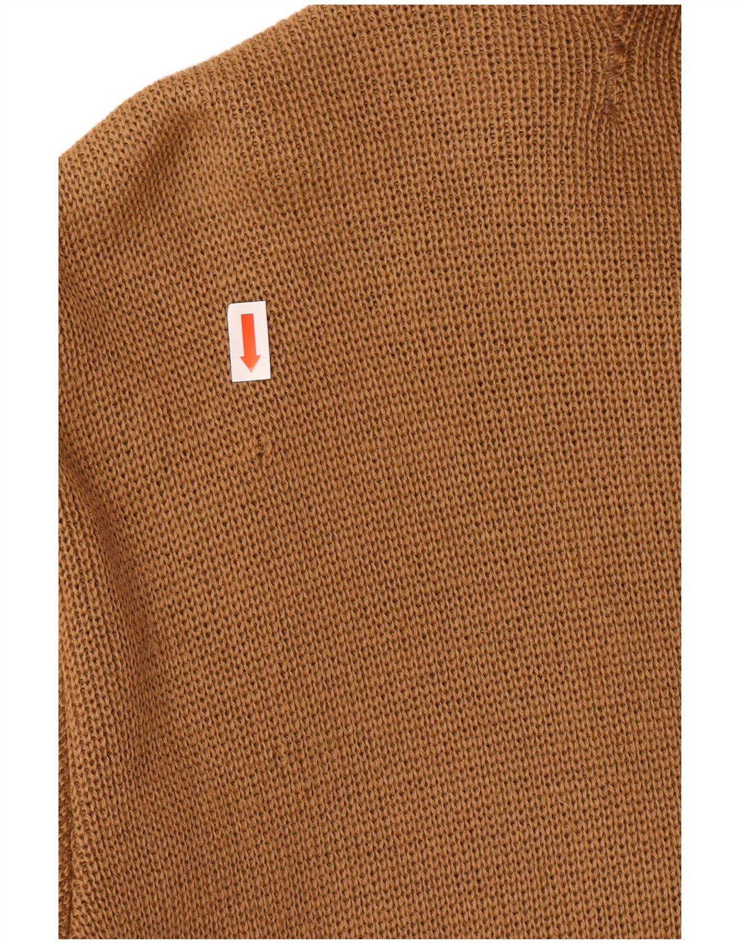 VINTAGE Mens Cardigan Sweater IT 54 XL Brown Wool