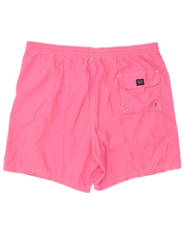 Paul & Shark Mens Yachting Swimming Shorts Large  Pink Polyester