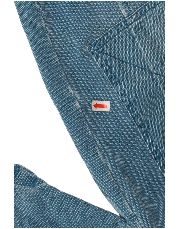 FAT FACE Mens Zip Neck Sweatshirt Jumper Large Blue Cotton