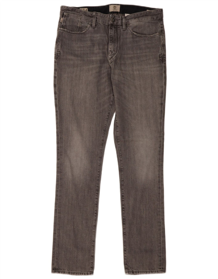 TIMBERLAND Mens Slim Jeans W34 L34 Grey Cotton