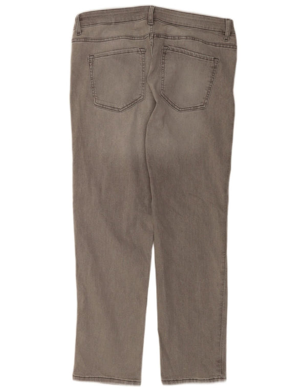 Marks & Spencer Womens The Sienna Straight Jeans UK 16 Large W34 L27 Grey