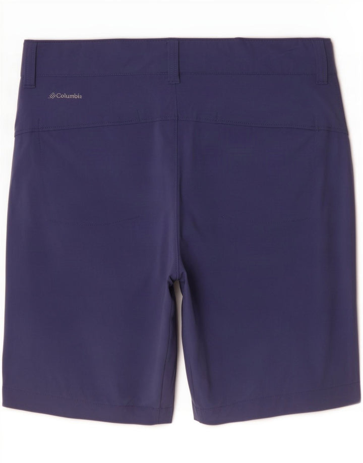 Columbia Womens Cargo Shorts US 6 Medium W30 Navy Blue Nylon