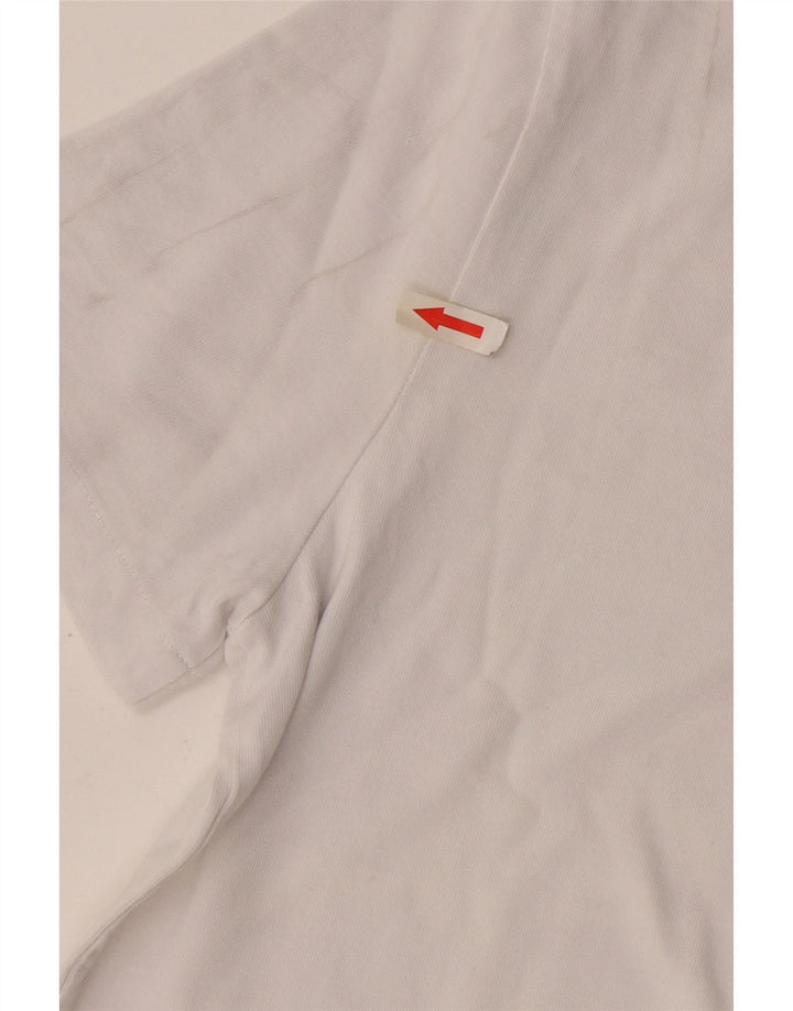 Zara Womens T-Shirt Top UK 14 Medium White Cotton