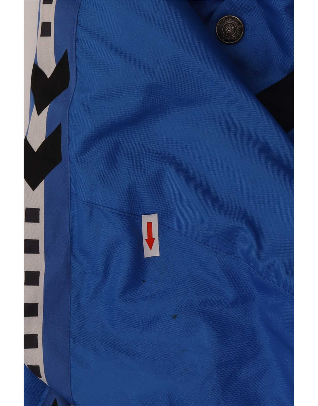 Hummel Mens Loose Fit Graphic Windbreaker Jacket UK 38 Medium Blue