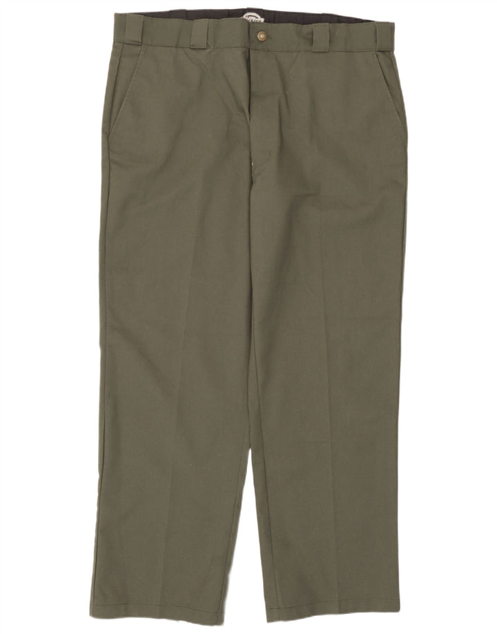Dickies Mens Straight Chino Trousers W40 L31 Khaki Polyester