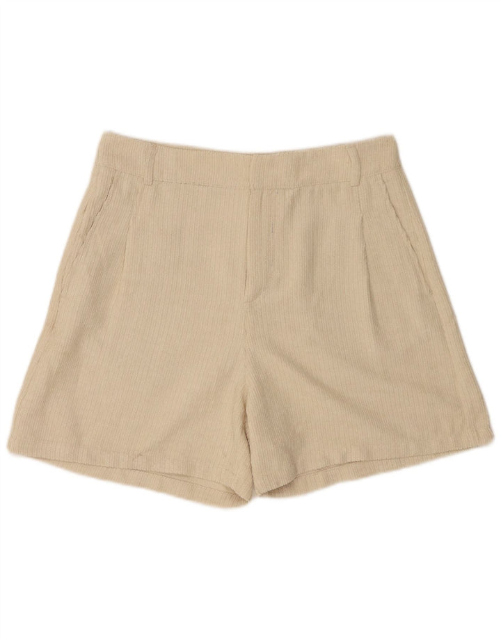 Benetton Womens Corduroy Shorts UK 12 Medium W28  Beige Polyester