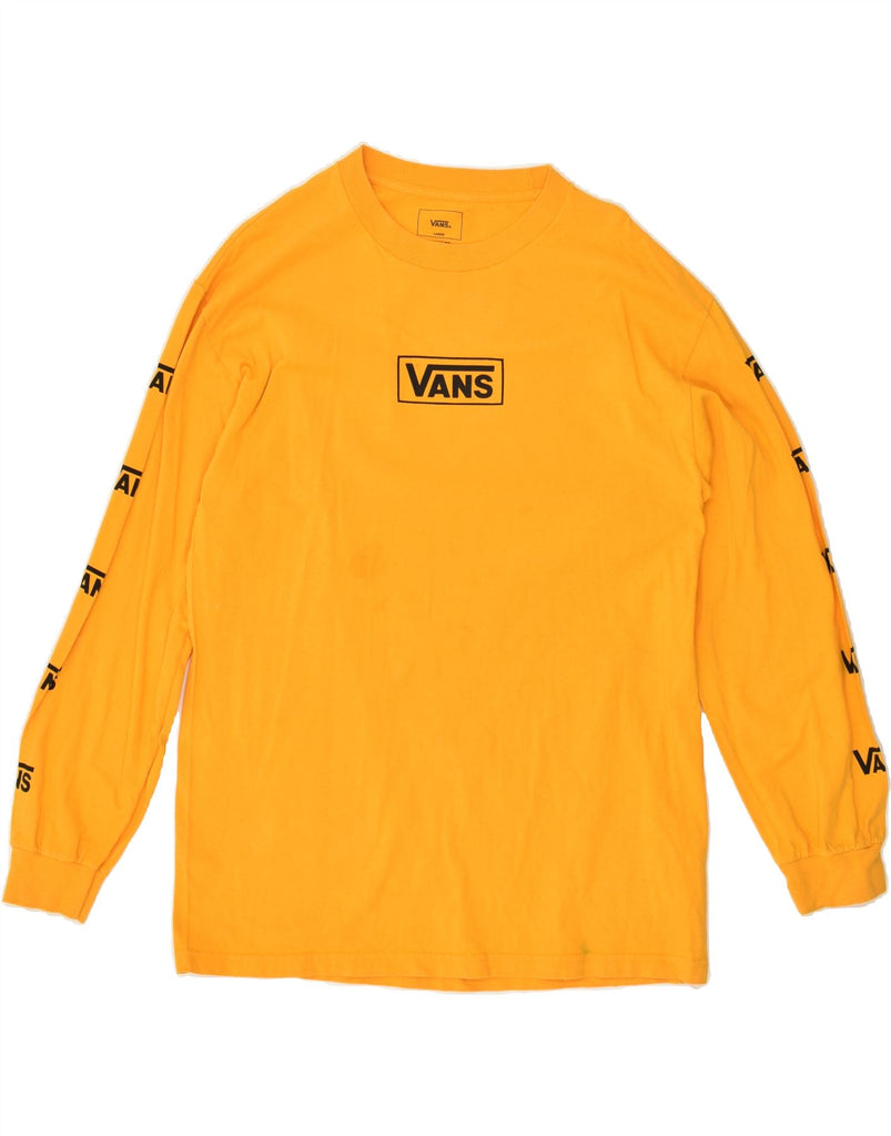 VANS Boys Classic Fit Graphic Top Long Sleeve 15-16 Years Large Yellow | Vintage Vans | Thrift | Second-Hand Vans | Used Clothing | Messina Hembry 