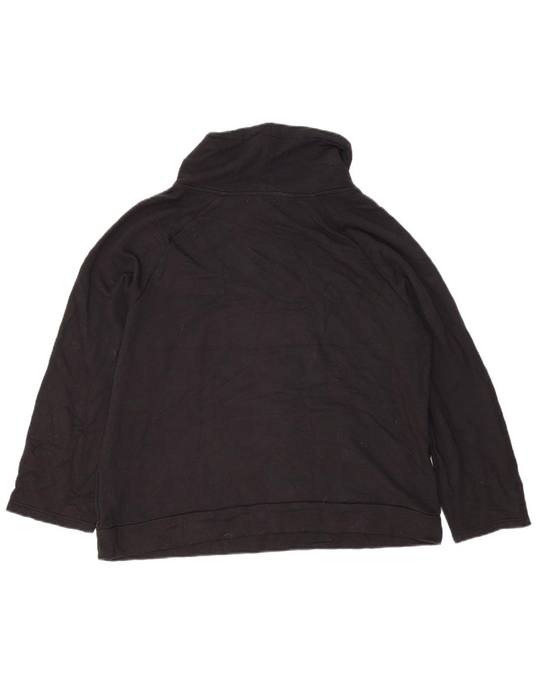 Fat Face Womens Oversized Roll Neck Sweatshirt Jumper UK 10 Small Black