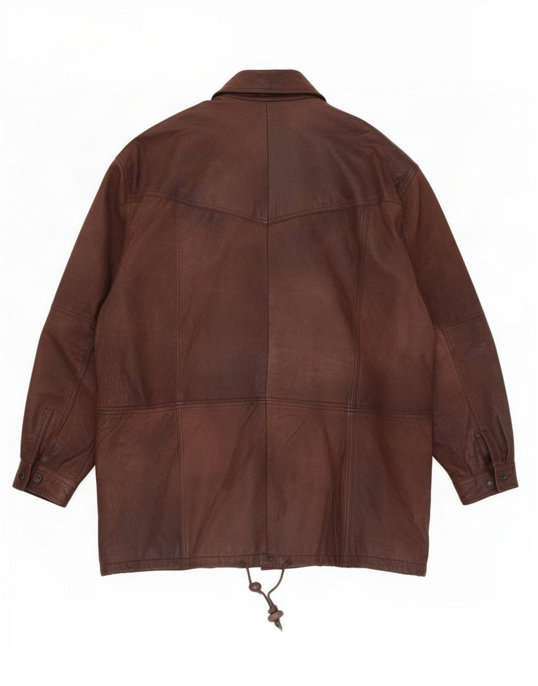 CLASSIC Mens Leather Jacket UK 42 XL Brown