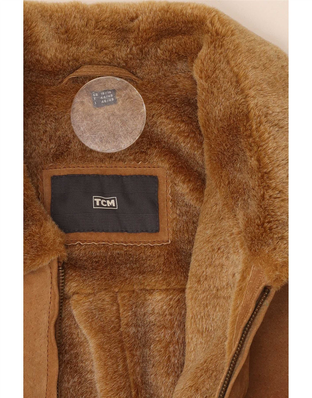 TCM Womens Suede Jacket UK 16/18 Large Brown Leather