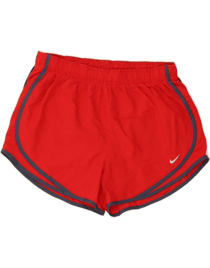 NIKE Womens Dri Fit Sport Shorts UK 16 Large Red Polyester Vintage Nike and Second-Hand Nike from Messina Hembry 
