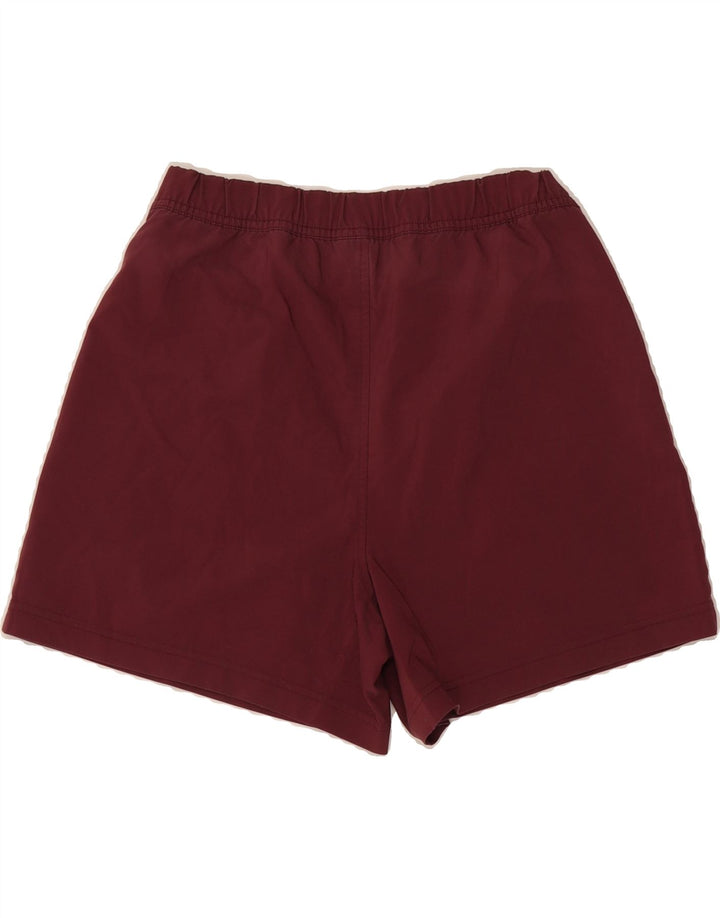 ADIDAS Womens Sport Shorts UK 12 Medium Burgundy Polyester Vintage Adidas and Second-Hand Adidas from Messina Hembry 