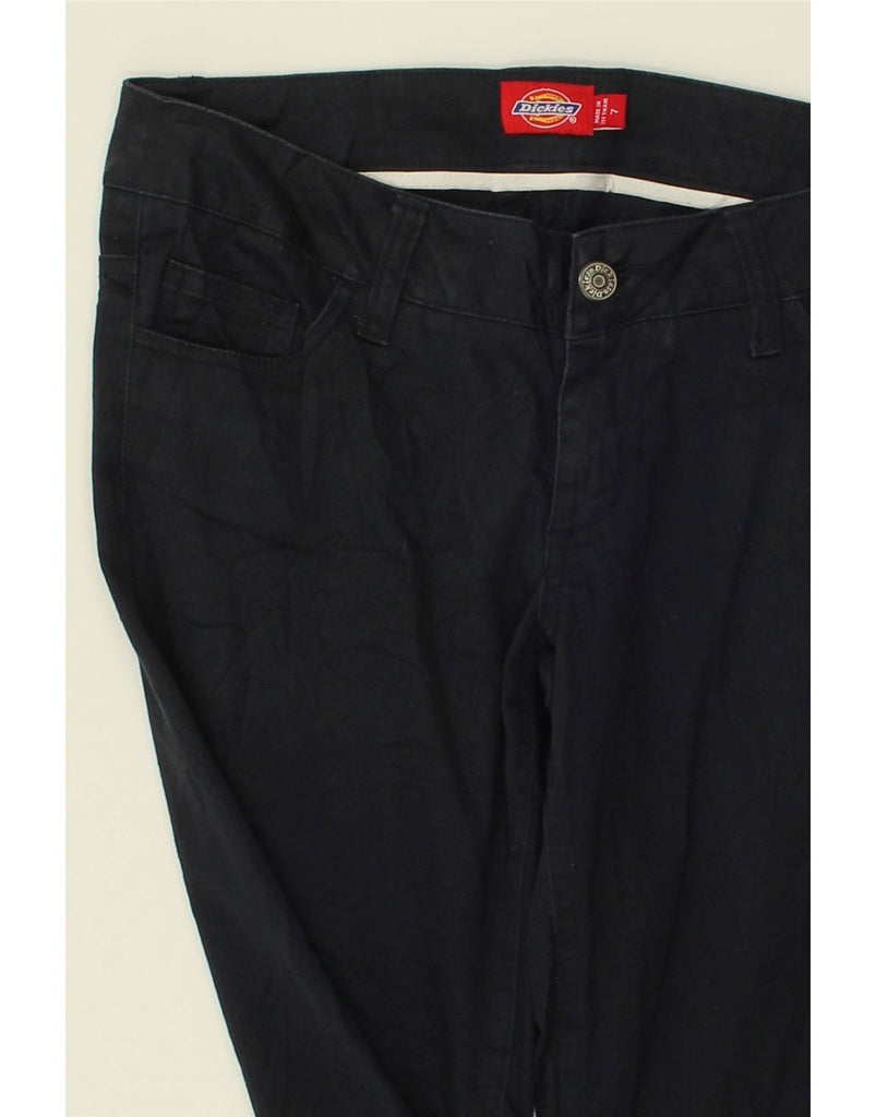 DICKIES Womens Slim Casual Trousers US 7 Medium W30 L31  Navy Blue Cotton | Vintage Dickies | Thrift | Second-Hand Dickies | Used Clothing | Messina Hembry 