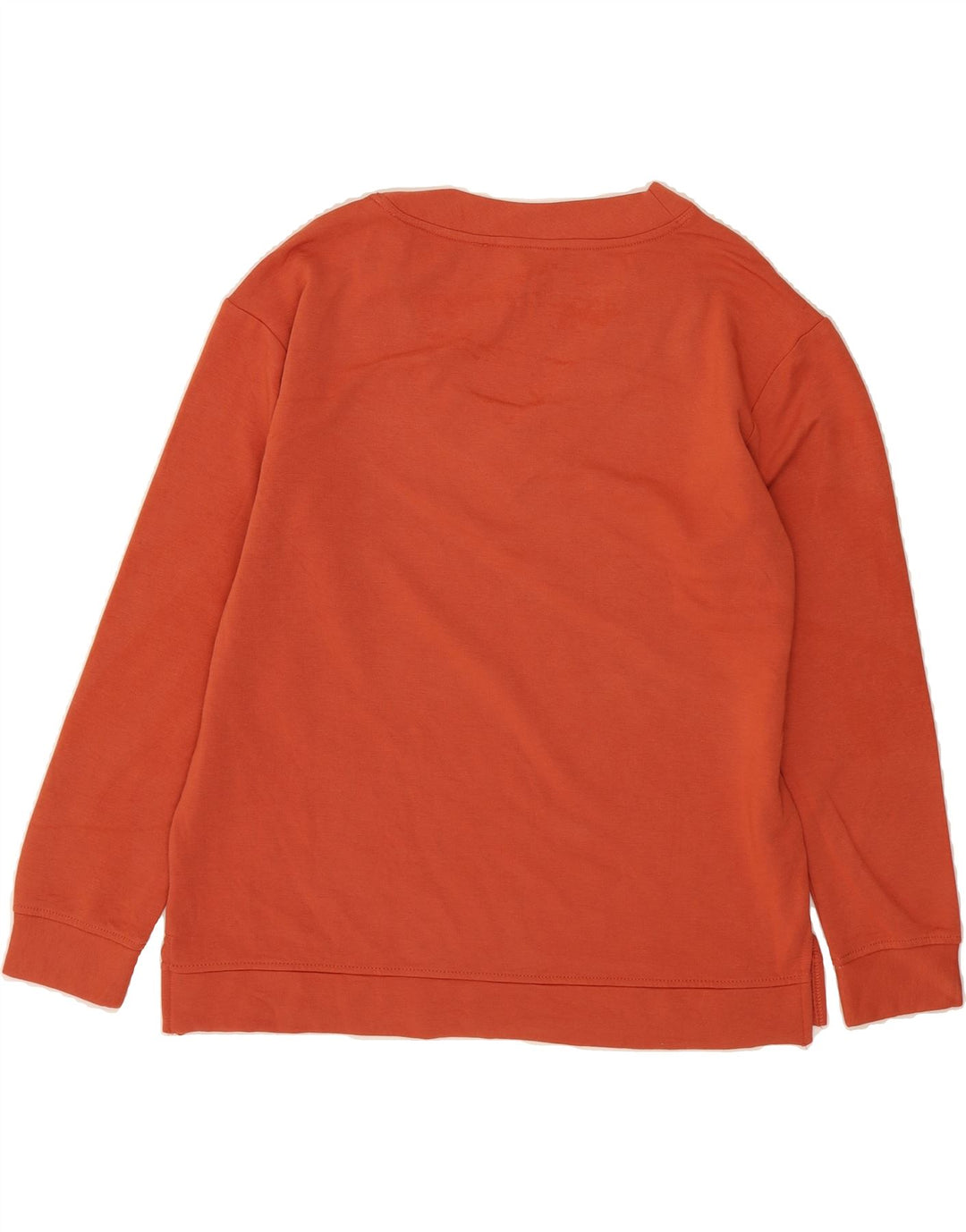 ORVIS Womens Sweatshirt Jumper UK 14 Medium Orange Modal Vintage Orvis and Second-Hand Orvis from Messina Hembry 