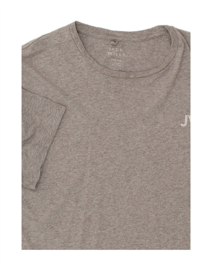 JACK WILLS Mens T-Shirt Top Medium Grey Cotton Vintage Jack Wills and Second-Hand Jack Wills from Messina Hembry 