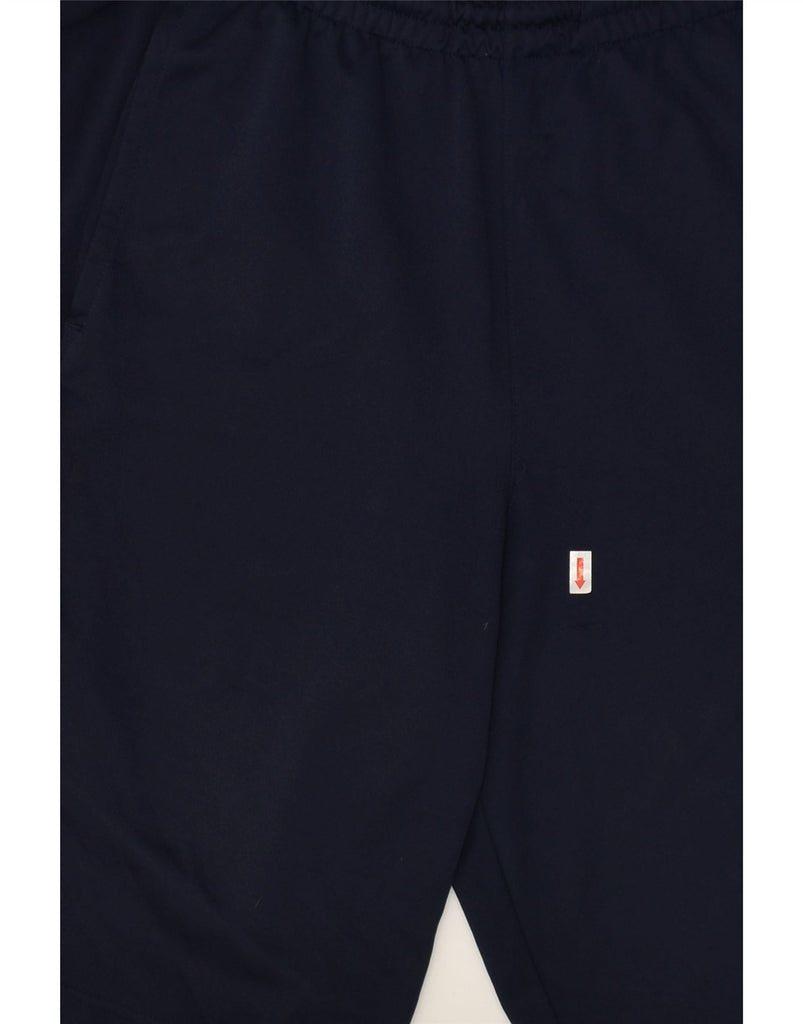 NIKE Mens Graphic Sport Shorts Small Navy Blue Colourblock Polyester | Vintage Nike | Thrift | Second-Hand Nike | Used Clothing | Messina Hembry 