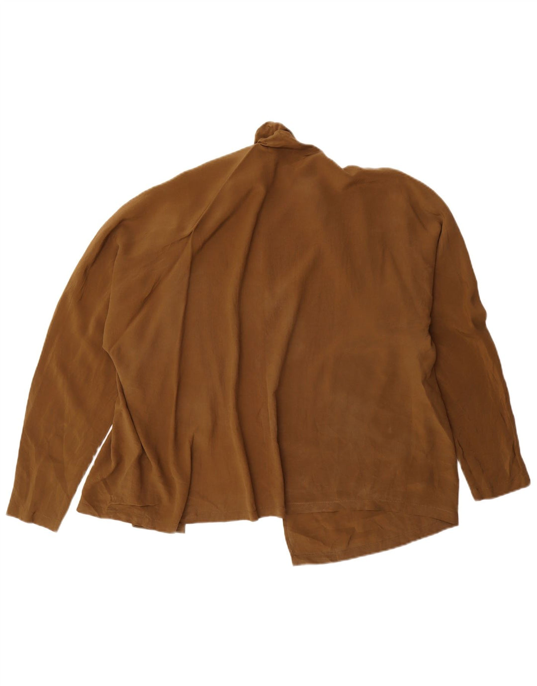 Vintage Womens Shirt Blouse US 12 Large Brown