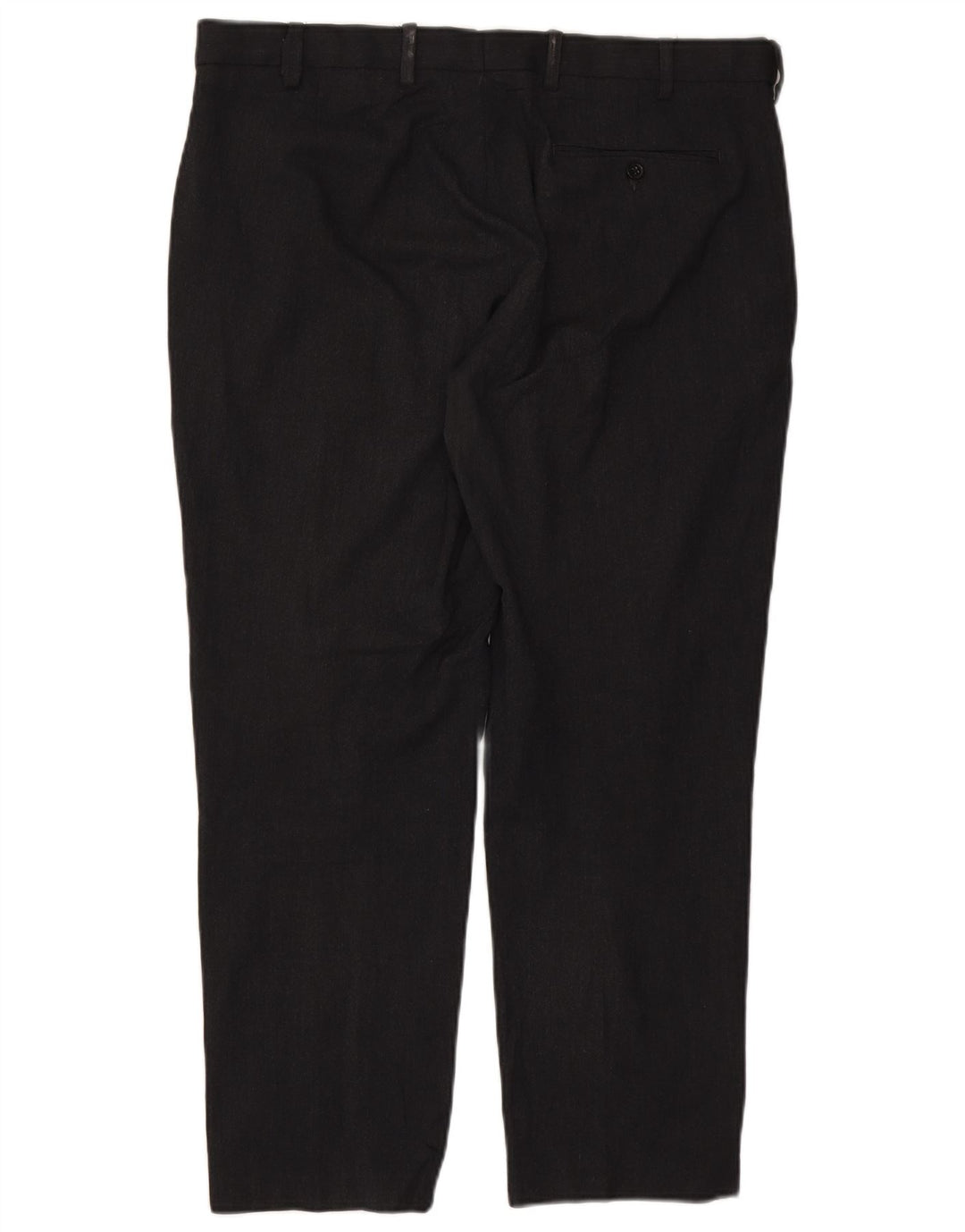 Marks & Spencer Mens Regular Fit Chino Trousers W38 L29 Black Polyester