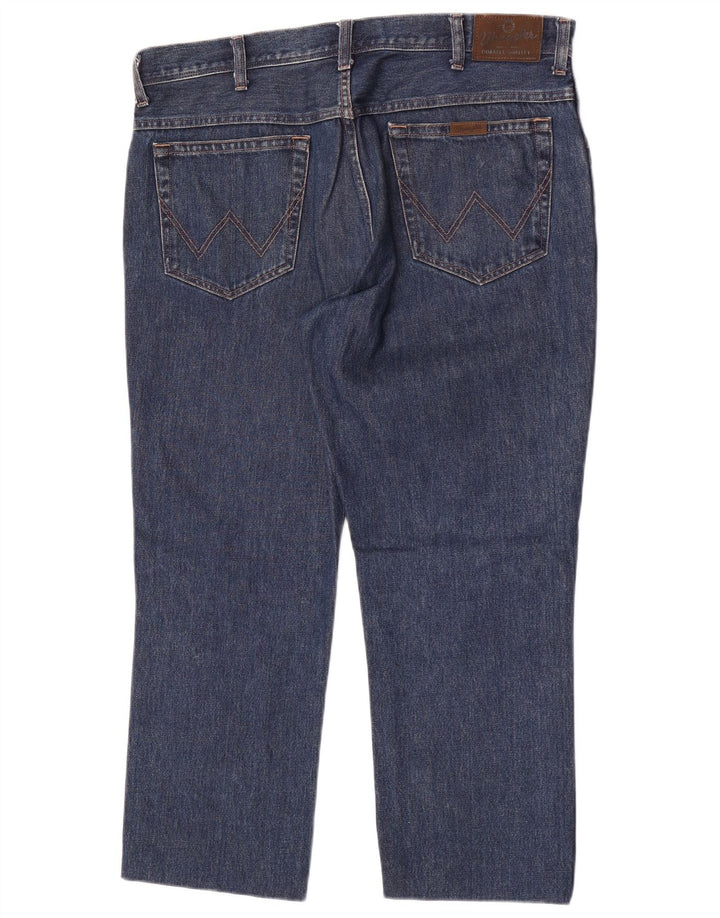Wrangler Womens Regular Fit Cropped Jeans W38 L26 Blue Cotton
