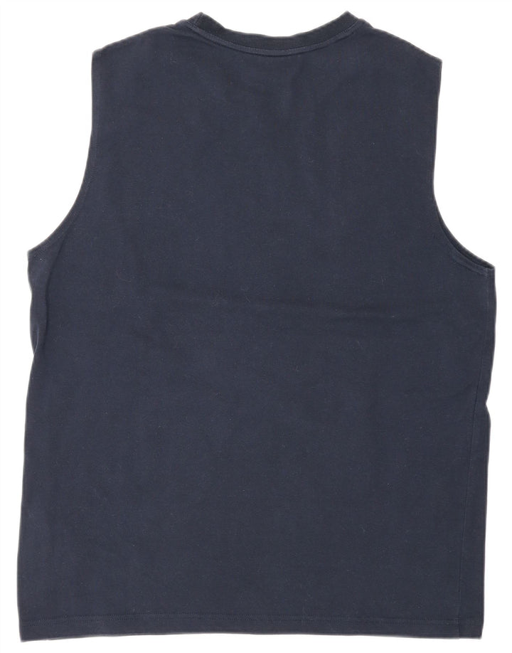 Converse Mens Chuck Taylor Graphic Vest Top Large Navy Blue Cotton