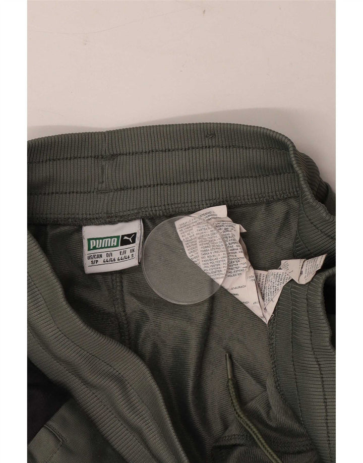 Puma Mens Tracksuit Trousers Small  Grey Colourblock Polyester