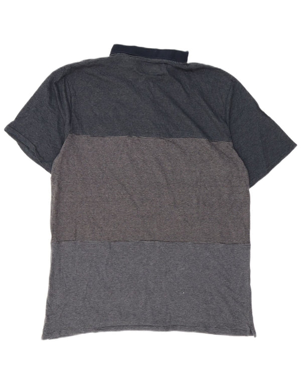 Billabong Mens Polo Shirt 2XL Grey Colourblock Cotton