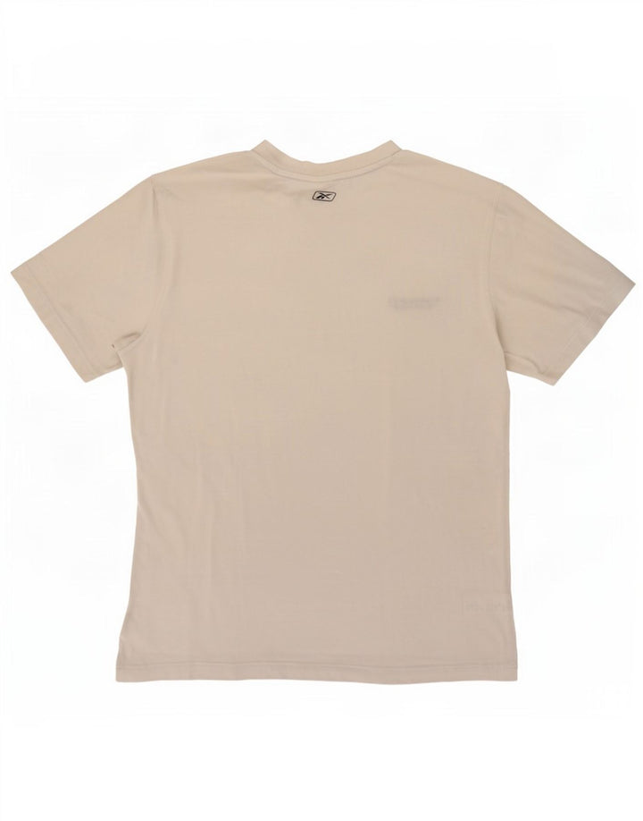 Reebok Mens T-Shirt Top Medium White Cotton
