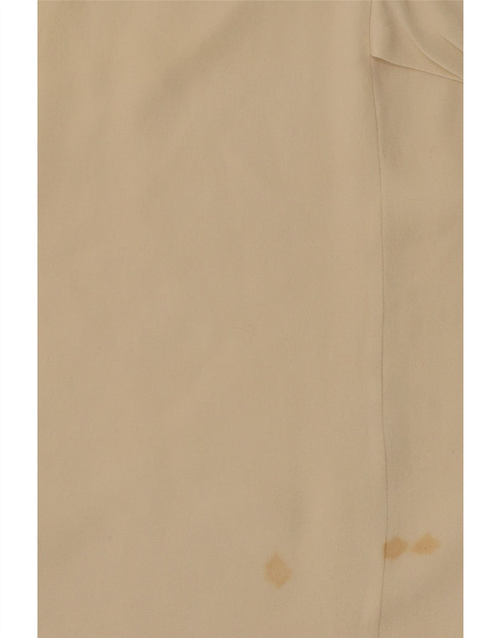 JUST CAVALLI Womens Sleeveless Asymmetric Blouse Top IT 40 Small Beige Vintage Just Cavalli and Second-Hand Just Cavalli from Messina Hembry 