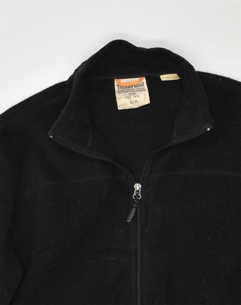 TIMBERLAND Mens Fleece Jacket UK 36 Small Black Polyester | Vintage Timberland | Thrift | Second-Hand Timberland | Used Clothing | Messina Hembry 