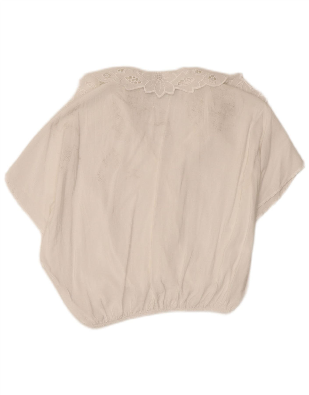 Zara Womens Crop Blouse Top UK 10 Small White