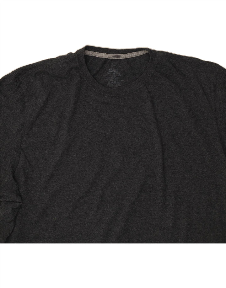 RUSSELL ATHLETIC Mens T-Shirt Top 2XL Grey Cotton Vintage Russell Athletic and Second-Hand Russell Athletic from Messina Hembry 