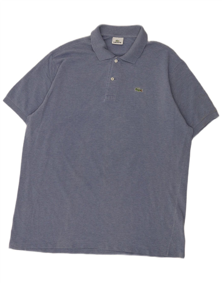 Lacoste Mens Polo Shirt Size 7 2XL Blue Cotton