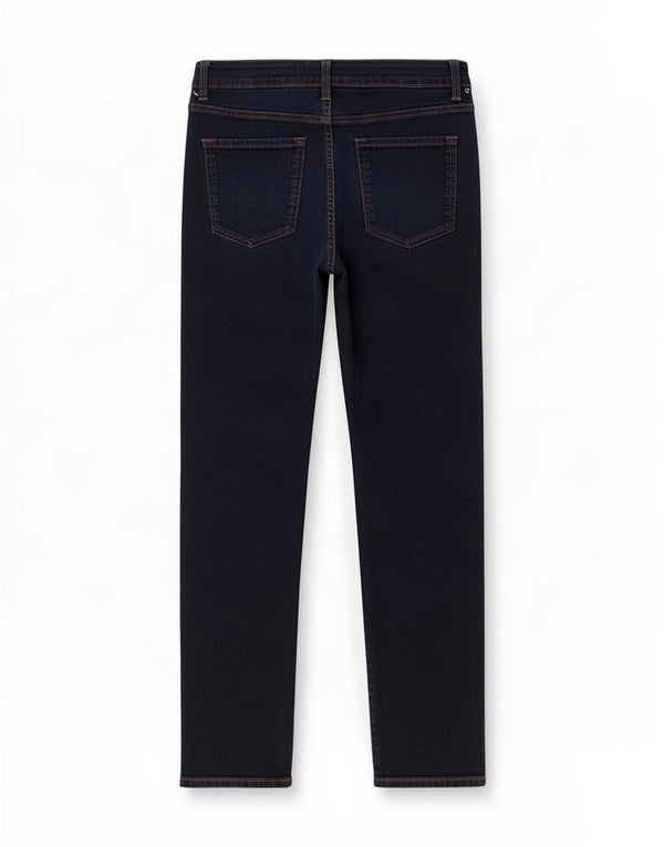 Marks & Spencer Womens Straight Jeans UK 12 Medium W30 L29 Navy Blue