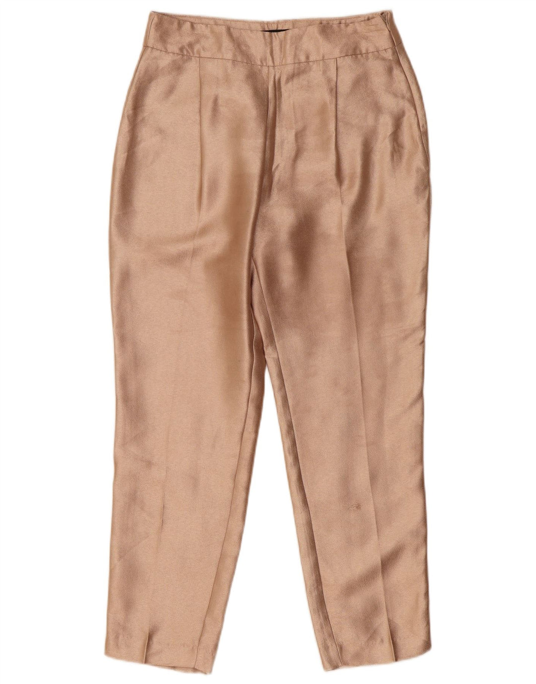 Zara Womens Tapered Casual Trousers Small W27 L26 Beige Polyester