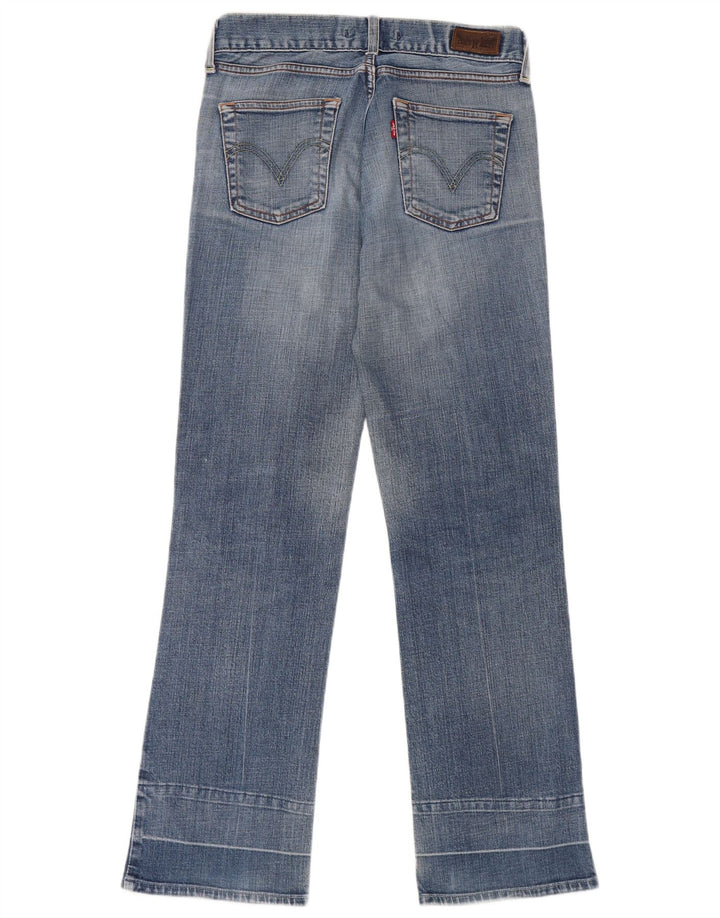 Levi's Womens Eve Square Cut Straight Jeans W30 L34 Blue Cotton