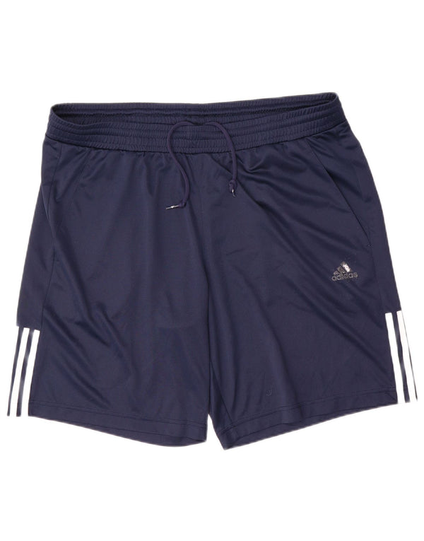 Adidas Mens Climalite Sport Shorts XL Navy Blue Polyester