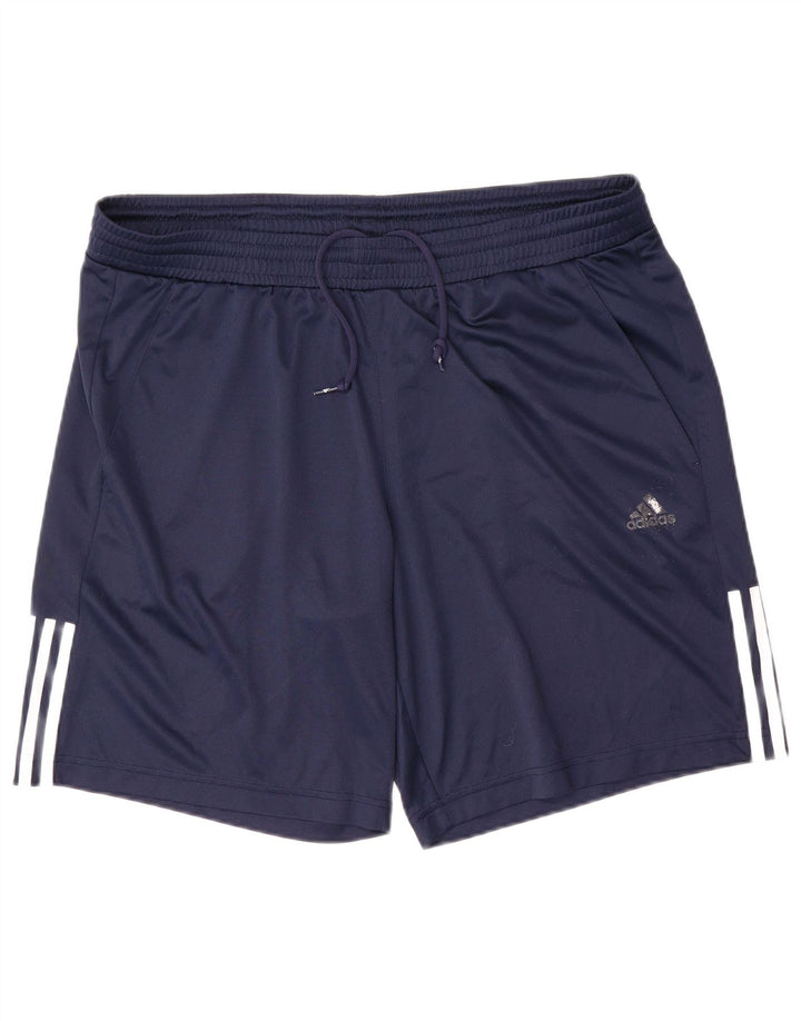 Adidas Mens Climalite Sport Shorts XL Navy Blue Polyester