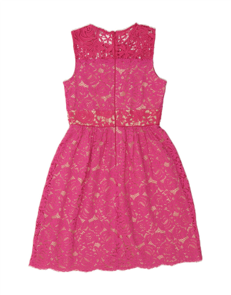 OASIS Womens Sleeveless A-Line Dress UK 10 Small  Pink Polyester Vintage Oasis and Second-Hand Oasis from Messina Hembry 
