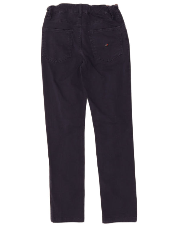 Tommy Hilfiger Girls Slim Jeans 9-10 Years W26 L24 Navy Blue Cotton