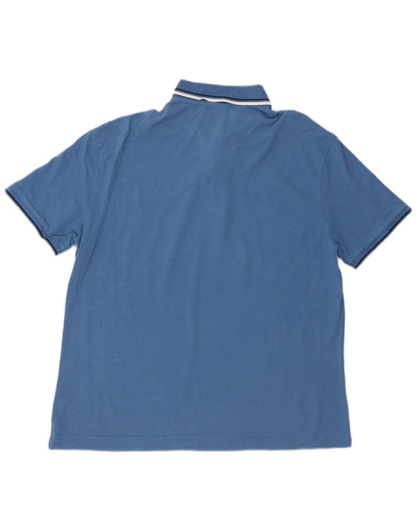 Diadora Mens Polo Shirt 3XL Blue Striped