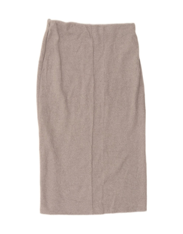 Zara Womens Midi Skirt Medium W28 Grey Flecked Polyester