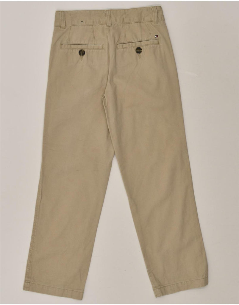 TOMMY HILFIGER Boys Straight Chino Trousers 7-8 Years W25 L25 Beige Cotton | Vintage Tommy Hilfiger | Thrift | Second-Hand Tommy Hilfiger | Used Clothing | Messina Hembry 