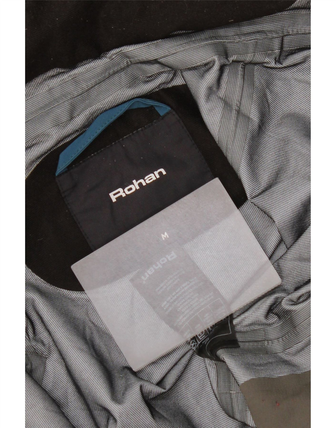 Rohan Mens Hooded Windbreaker Jacket UK 38 Medium Blue Polyamide