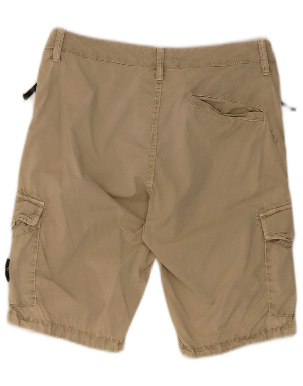 Stone Island Boys Cargo Shorts 13-14 Years W32 Beige Cotton
