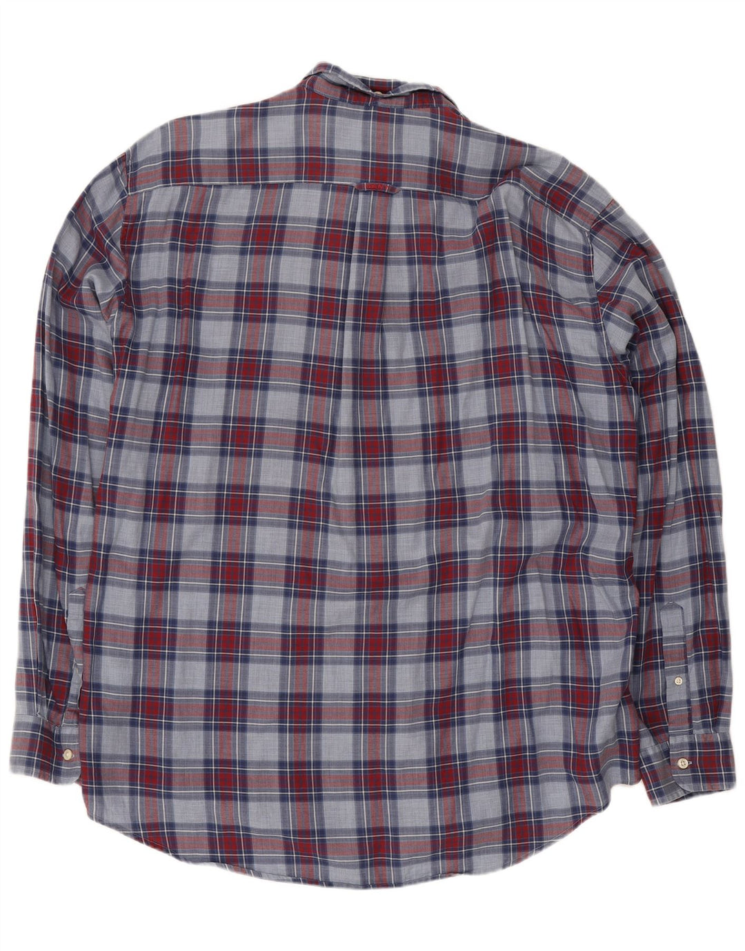 Gant Mens Shirt XL Navy Blue Check Cotton